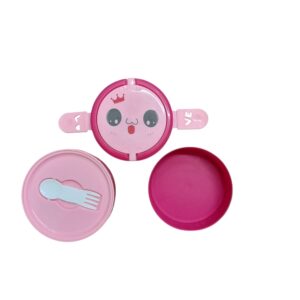 Cute Pink Round Lunch Box